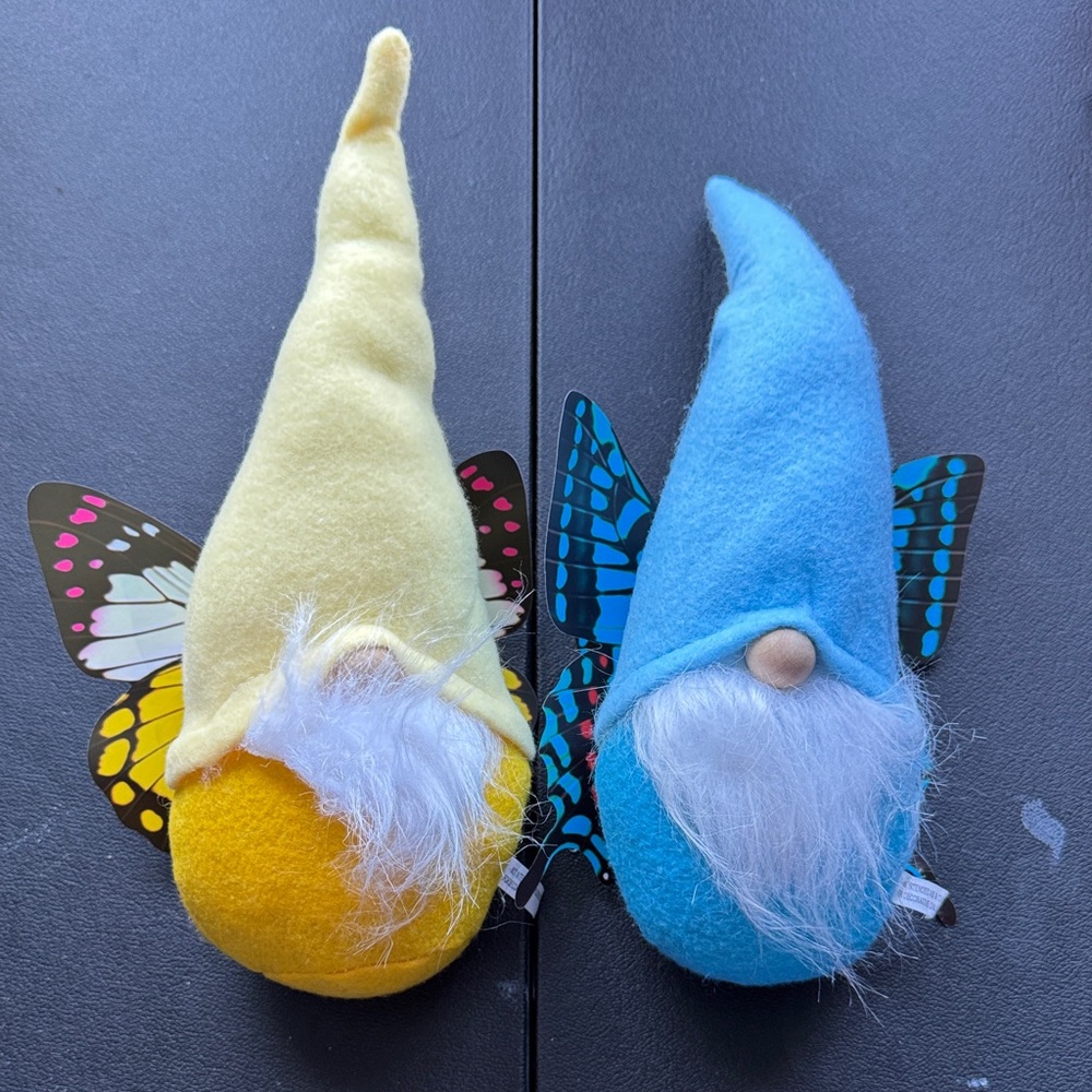 Yellow and Blue Gnome Plush Set